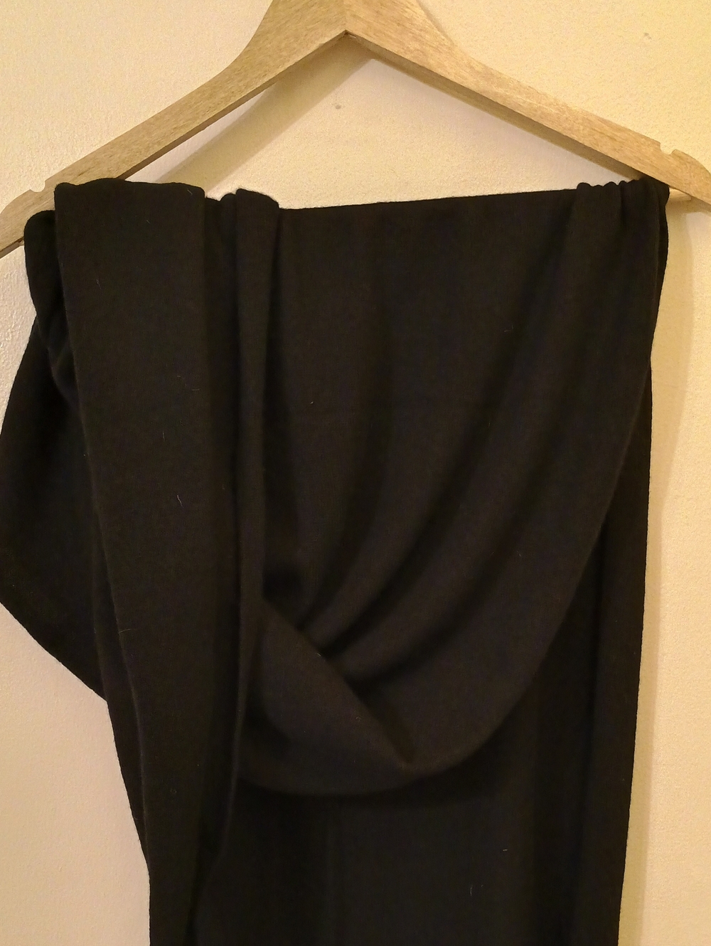 NWOTSQuince 100% Mongolian Cashmere Oversized Wrap Scarf Shawl Black